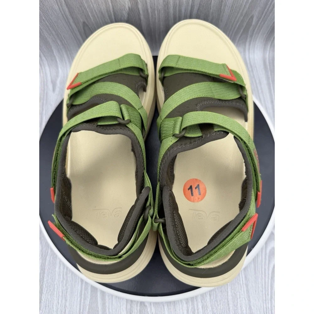 Teva Aventrail R2T Mens Size 11 Dark Olive Peridot Trail Running Hiking Sandals